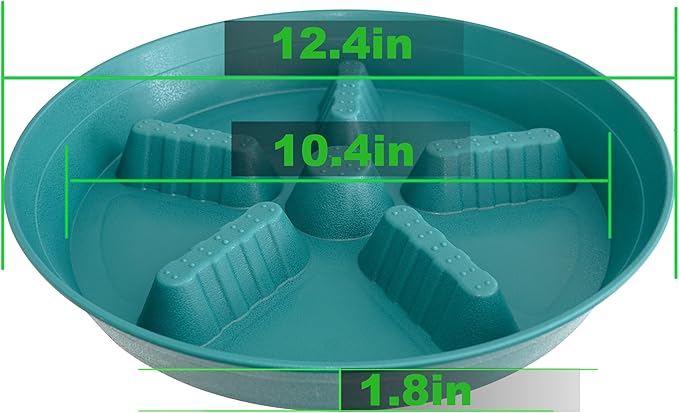 4 Pack Plant Saucer 12 inch, 8 10 14 17 inch, Plant Stand Plastic Plant Saucers for Indoors Outdoor, Heavy Duty Flower Saucers for Potted Plants, Pot Saucers for Plants, Grow Bags Saucers