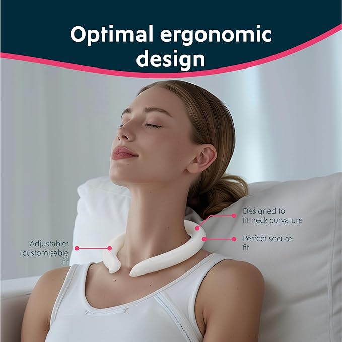 Magic Gel Neck Ring Coolers - Wearable Neck Cooling Ice Pack - Reusable Cool Body Cooler Tube - Cold Gel Wrap Ice Packs for Necks - Perfect for Athletes or Outdoor Workers - White