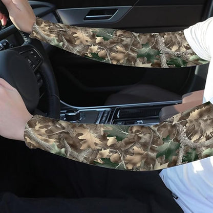 Binienty Unisex Arm Sleeves for Driving, Golf, Cycling, Sports, UV Protector Cooling Arm Sleeves Cover