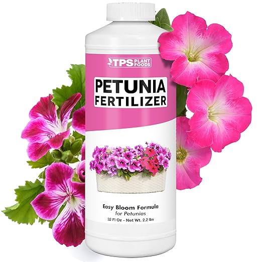 Petunia Fertilizer, Complete Liquid Petunia Plant Food, 32 oz (1 Quart)