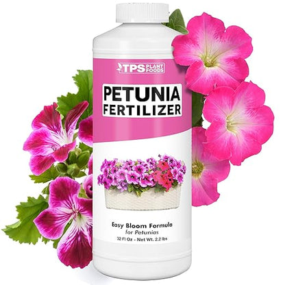 Petunia Fertilizer, Complete Liquid Petunia Plant Food, 32 oz (1 Quart)