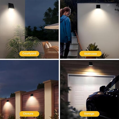 Solar Outdoor Lights, 1000LM IP65 Waterproof Solar Flood Lights with 4 Modes, 4000K Motion Sensor Solars Wall Light for House Number, Porch, Frontdoor, Backyard