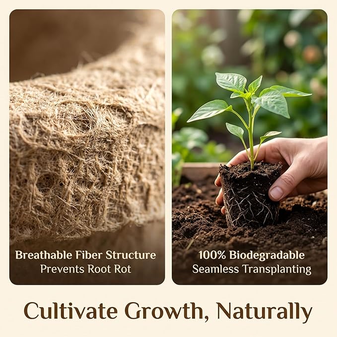3.1Inch Peat Pots with Labels - 25Pcs Biodegradable Pots for Seedlings with Drainage Holes,Garden Plant Nursery Pots with 25Pcs Plant Labels,Seed Starting Trays for Flower Vegetable Tomato