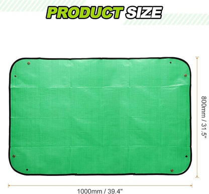 HARFINGTON 2pcs Repotting Mat 31.5" x 39.4" PE Cloth Waterproof Plant Repotting Mat Foldable Portable Gardening Potting Tray with Metal Buckle for Indoor Plant Change Soil Watering, Green