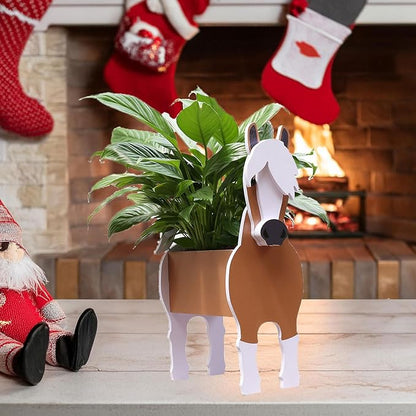 Horse Gifts for Women,Horse Planter Plant Pot,Cute Horse Flower Pots for Outdoor Garden Decoration,Christmas or Birthday Gifts for Women,Office Home Decor Small Horse