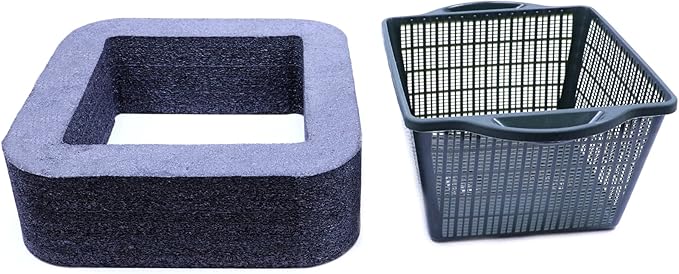 Custom Pro Rigid Self Watering Mesh Aquatic Plant Pot with Float - 9" Square