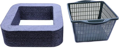 Custom Pro Rigid Self Watering Mesh Aquatic Plant Pot with Float - 9" Square