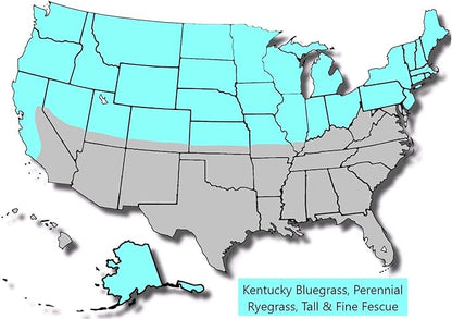 Jacklin Seed - Heisman Mix | 85% Kentucky Bluegrass, 15% Perennial Ryegrass | Certified Grass Seed (50 lbs (20,000 sq ft))