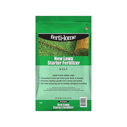 Fertilome (10902) New Lawn Starter Fertilizer 9-13-7 (10 lbs.)