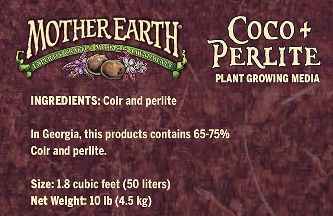 Mother Earth Coco + Perlite Mix, Growing Media for Indoor and Outdoor Container Gardening, 1.8 cu. ft.