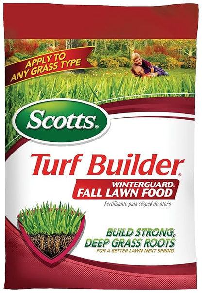 Scotts Turf Builder WinterGuard Fall Lawn Fertilizer for All Grass Types, 12,000 sq. ft., 32.3 lbs.
