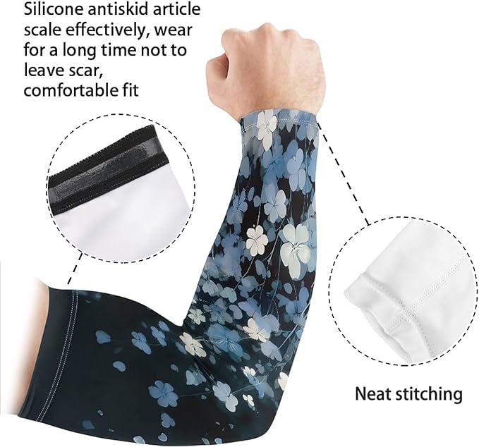 Binienty Unisex Arm Sleeves for Driving, Golf, Cycling, Sports, UV Protector Cooling Arm Sleeves Cover
