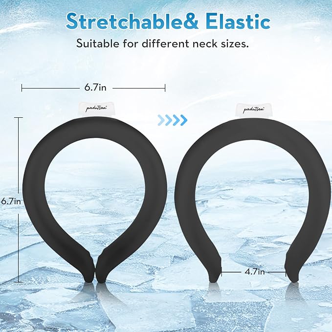 Neck CoolingTube, Reusable Ice Coolers Wearable Body CoolingProducts, Neck Coolers for HotWeather