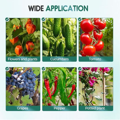 2026 Upgraded Plant Support Clips, Orchid Clips Plant Clip for Climbing Plants, Reusable Trellis Garden Clip for Tomatoes Cucumbers Grapes Vegetables Flower Vines Grow Upright (100, L)