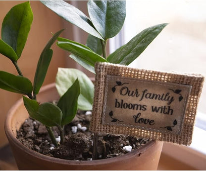 Cathedral Art Abbey & CA Gift Family Blooms W/Love Flag Flower Pick