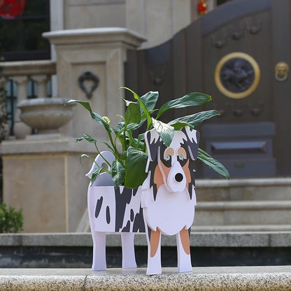 Australian Shepherd Gifts,Australian Shepherd Dog Planter Plant Pot,Cute Dog Flower Pots for Outdoor Garden Decoration,Birthday Gifts for Women,Office Home Decor Small Australian Shepherd