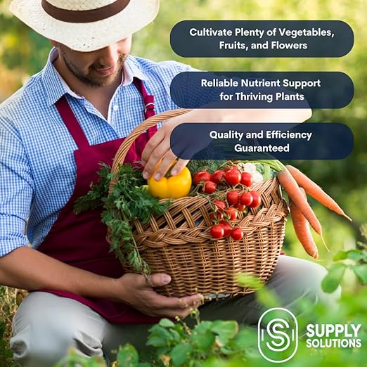 Supply Solutions 10-10-10 Complete Lawn & Garden Granular Fertilizer with Micronutrients – Balanced NPK Plant Food for Soil Health, Blooms & Roots – Safe for Vegetables, Fruits, Lawns (50 Pounds)