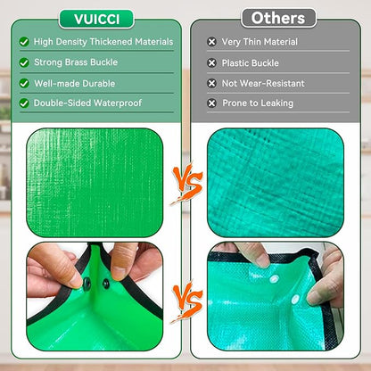 Plant Repotting Mat 26.8" X 26.8",Square Succulent Gardening Mat Waterproof Transplanting Mat Thickened Foldable Soil Change Mat and Potting Soil Mess Control Tidy Tray Repotting Mat