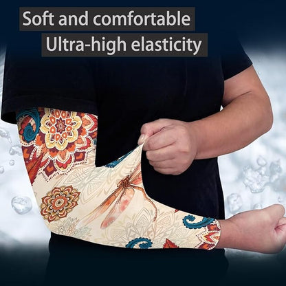 Binienty Unisex Arm Sleeves for Driving, Golf, Cycling, Sports, UV Protector Cooling Arm Sleeves Cover