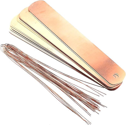 RLECS 20PCS 12x2cm Copper Plant Labels Garden Tag Plant Label Stakes Suitable for Fruit Tree Nurseries Flower Potted Plant