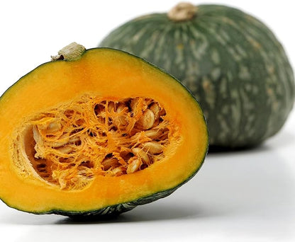 20 JAPANESE GREEN PUMPKIN SEEDS - Kabocha - Open pollinated, heirloom