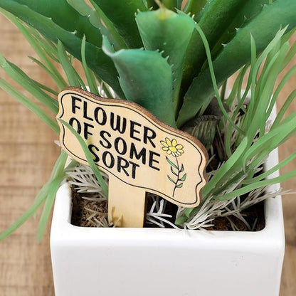 15pcs Garden Plant Markers, Wooden Plant Signs, Funny Plants Stakes, Plants Labels Tab Cute Words Patterns Garden Tags for Indoor Outdoor Patio Home Decoration Gifts