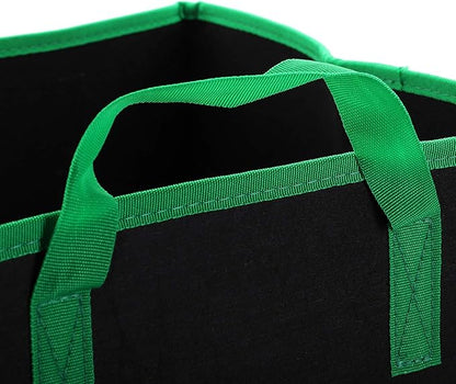 Lawei 5 Pack 10 Gallon Square Grow Bags, Thick Fabric Cubic Plant Pots with Handles, Heavy Duty Breathable Nursery Bags for Vegetables, Flowers, Plants, Indoor and Outdoor Gardening