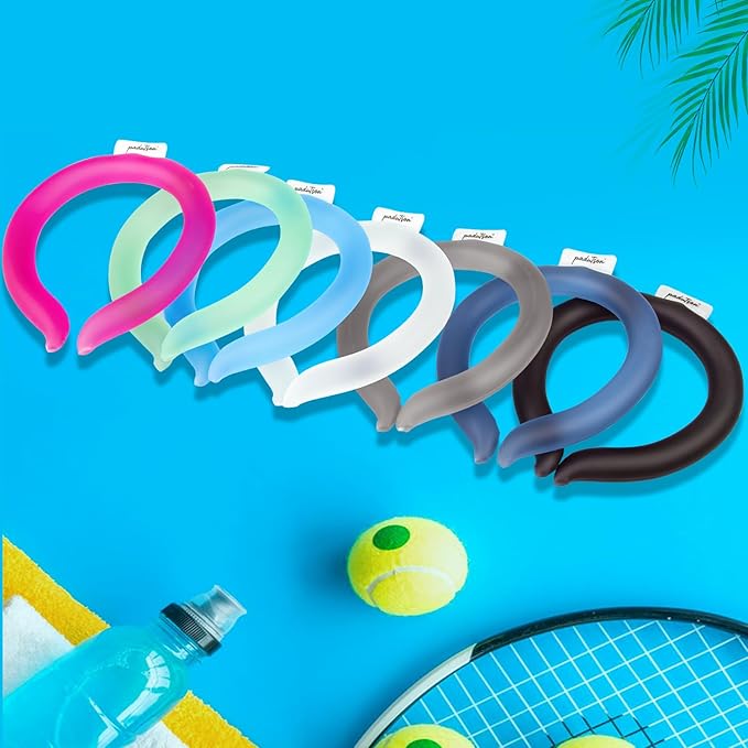 2PCS Neck CoolingTube, Reusable Ice Coolers Wearable Body CoolingProducts, Neck Coolers for HotWeather Relief for Hot Flashes and Summer (Green*2)