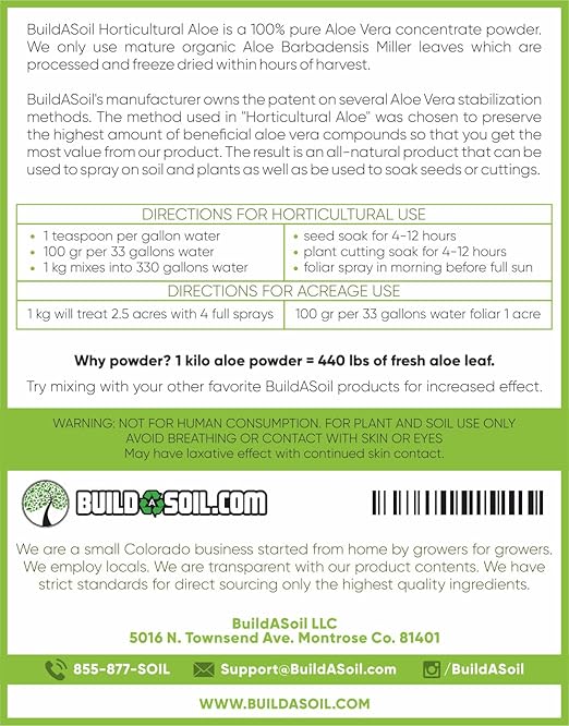 BuildASoil Horticultural Aloe (1 Ounce)