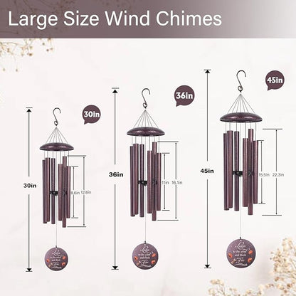 ASTARIN Dragonfly Wind Chimes for Loss of Loved One, Produced in USA Personalized Windchimes in Memory of a Loved One, Bereavement Gifts for Loss of Father Mother, 3 Size Deep Tone Wind Chime