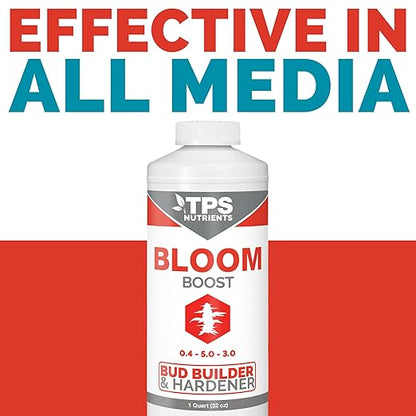 TPS NUTRIENTS Bloom Bud Builder & Flower Hardener Plant Nutrient and Supplement, Triggers Fast Flowering 1 Quart (32 oz)