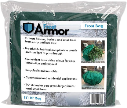 Frost Armor Bag, 80x20 inches, Outdoor Wind Protection for Plants, Protects from Freezing Temperatures and Frost, Reusable, Recyclable, UV Resistant, Breathable Fabric