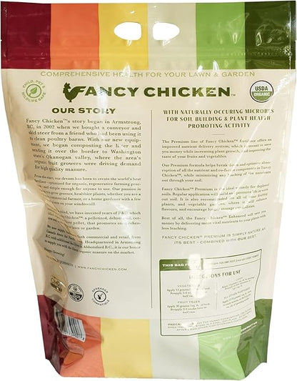 Premium Manure – 15 Lb Pelleted Organic Fertilizer with Natural Performance Enhancers, All-Natural Plant Food Ideal for Vegetables Gardening & Farming USDA