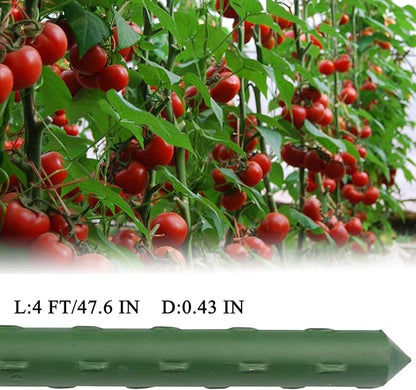 Sunnyglade 25PCS 48” Plant Stakes Garden Tomato Sticks Plant Stakes & Supports for Potted Plants