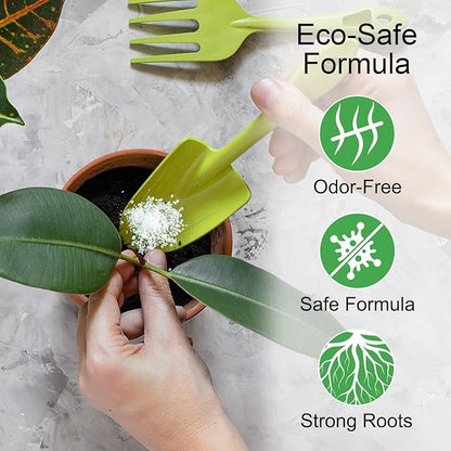 XSEINO 1.5LB Soil Moisture Crystals Water-Absorbing Hydrogel for Plants Solves Over and Under-Watering, Long-Lasting Water Retention to Keep Soil Moist Polymer Water Storage Crystals