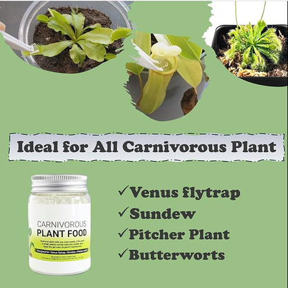 Venus Flytrap Food, Solid Gel Carnivorous Plant Food, 2.5OZ. Designed for Venus Fly Trap, Sundew, Pitcher Plants and Other Carnivorous Plants