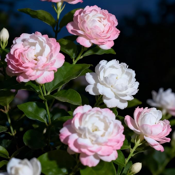 Double Jasmine Flower Seeds for Planting, 100pcs Fragrant Climber Jasmine Perennial Flower Seeds Plants, Non-GMO Heirloom Beauty Climbing Flowers in Home Garden Outdoors