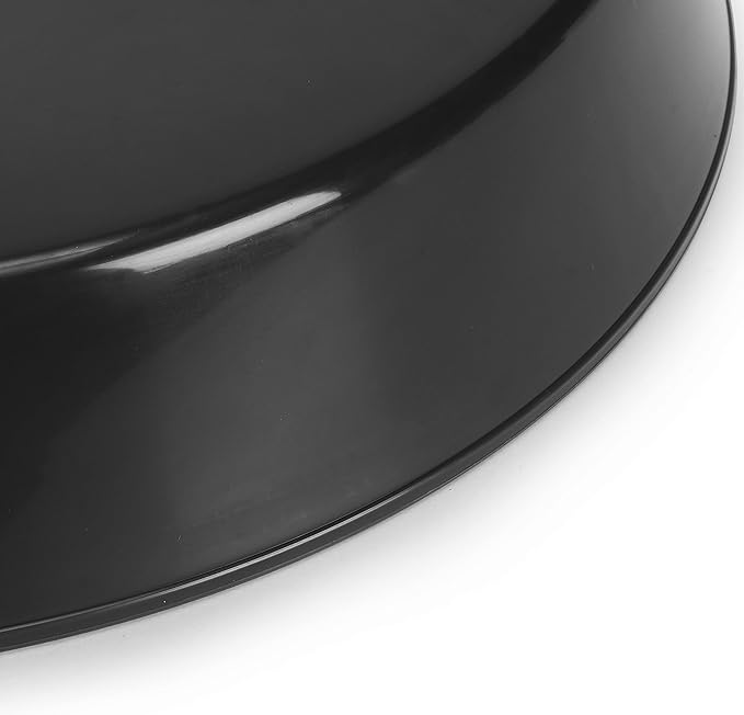 7 Inch (5.5 Inch Base) Case of 5 Plant Saucer - Black Polypropylene,Heavy Duty Indoor/Outdoor Tray and Drip Pan,Collects Flower Pot Excess Water Made in USA