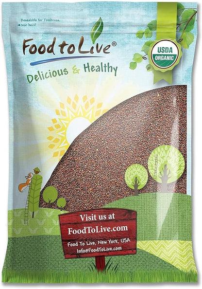 Food to Live Organic Broccoli Seeds for Sprouting, 12 Pounds – Non-GMO, Vegan, Kosher, Sirtfood, Bulk. Rich in Sulforaphane, Vitamin C. Grow Sprouts, Microgreens for Salads, and Sandwiches
