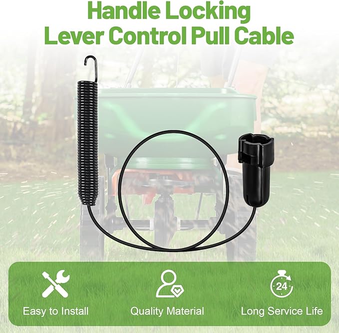 Lawn Spreader Control Cable, Compatible with Scotts Mini Broadcast Spreader, Lawn Fertilizer Control Cord, Spreader Locking Lever Pull Cable Replacement for Scotts Mini Push Lawn Fertilizer