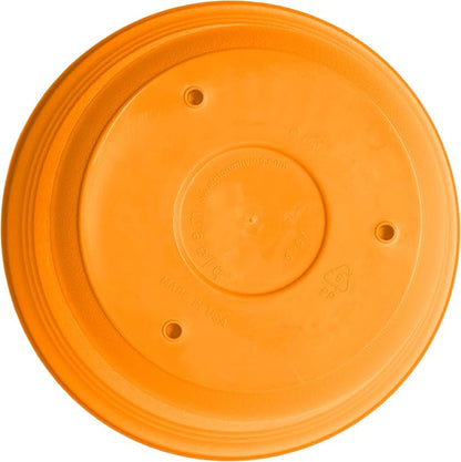 Bloem Saturn 10" Mango Round Resin Planter Pot with Snap-in Saucer for Indoor and Outdoor Gardening