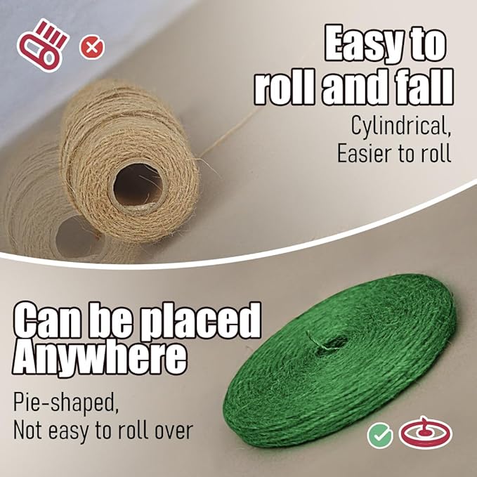PerkHomy Garden Twine Strong Natural Jute 400 Feet Long Green Twine for Gardening Tomato Climbing Plant Tie Floristry Crafts Gift Wrapping Packing Decor (Green 2mm * 400feet)