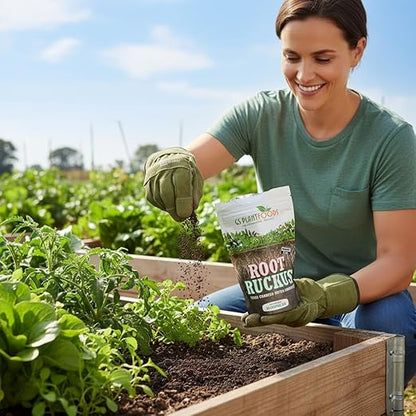 GS Plant Foods Root Ruckus – Dry Soil Zone Conditioner – Humic-Rich Granules with Kelp Components to Support Soil Structure & Nutrient Availability (11 oz)