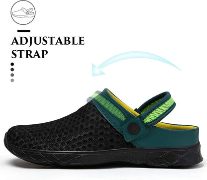 SAGUARO Men's Women's Quick Dry Garden Shoes Lightweight Breathable Gardening Clog Water Shoes Mesh Sandals for Sports Outdoor Beach Pool Exercise