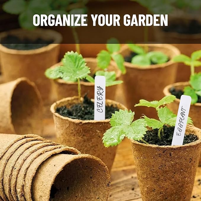 Plant Markers Labels 4 Inch Plastic Plant Waterproof Durable Seedlings Garden Labels Markers Nursery Plant Tags Seed Labels Plant Label Stakes Plant Markers for Outdoor Garden (1000)