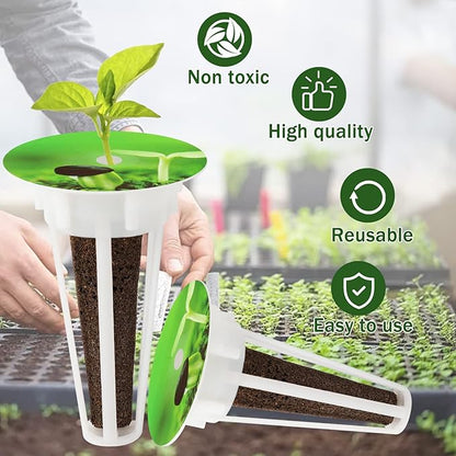 DECYOOL Garden Pods, 80pcs Hydroponic Pods Kit,Grow Anything Kit with 20 Grow Baskets,20 Grow Sponges, 20 Pod Labels,20 Grow Domes