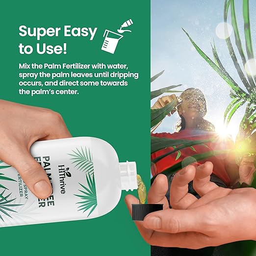 Palm Tree Fertilizer - 16oz Plant Food for Palm Tree. Rich in Micronutrients for Lush Growth, Easy to Use and Water Soluble for Stronger Roots, Healthy Trunks & Vibrant Leaves