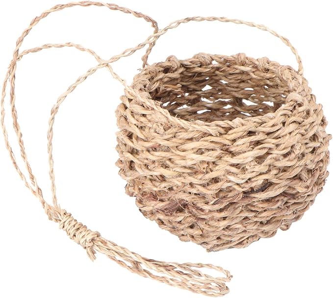 DOITOOL Mini Storage Basket for Plants Twisted Cord Design for Home Versatile Storage Blanket for Clothes and Accessories for Family Hotel and Restaurant