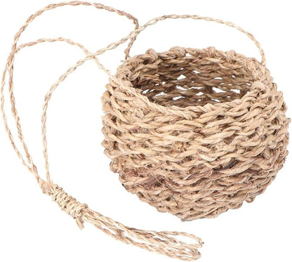 DOITOOL Mini Storage Basket for Plants Twisted Cord Design for Home Versatile Storage Blanket for Clothes and Accessories for Family Hotel and Restaurant