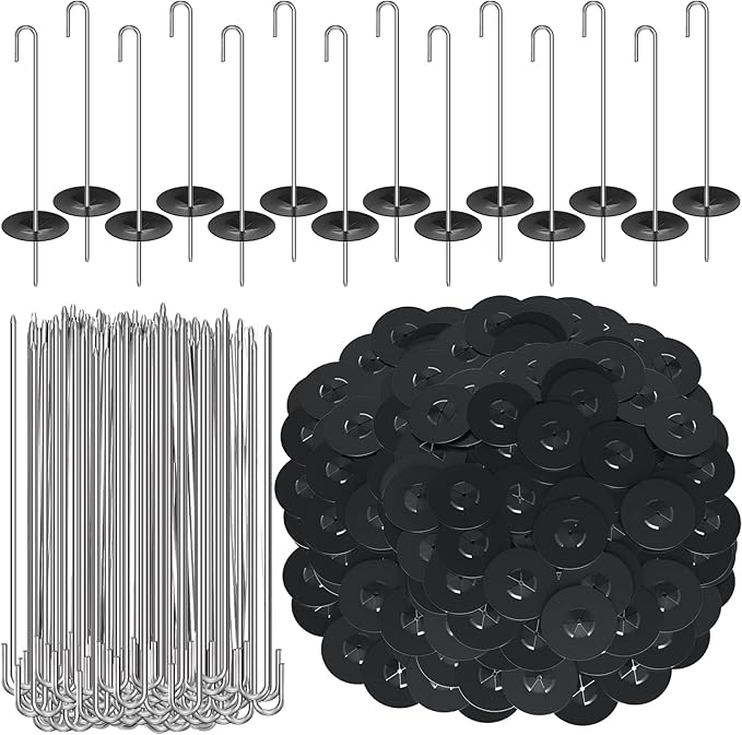 Solar Panel Guard Clips Animal Guard Fastener Animal Roll Kit Stainless Steel Fastener Clips for Solar Panel Bird Wire Pigeon Fence(100 Packs,38 mm)